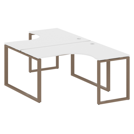 Рабочая станция криволинейная Metal System Style БО.РАС-СА-2.3 1400x2435x750