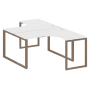 Рабочая станция криволинейная Metal System Style БО.РАС-СА-2.3 1400x2435x750