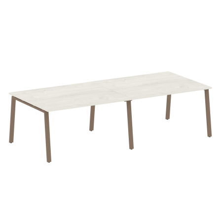 Стол для переговоров (2 столешницы) на А-образном м/к Metal System Style БА.ПРГ-2.3 2800x1235x750