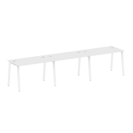 Рабочая станция на 3 рабочих места на А-образном м/к Metal System Style БА.СМ-3.2 3600x720x750