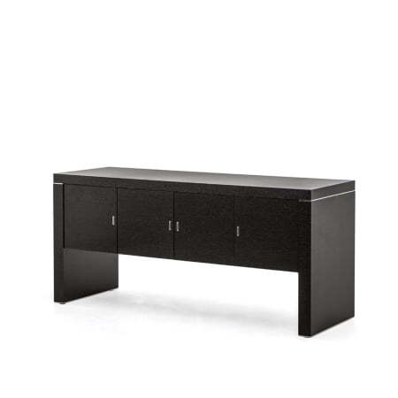 Греденция, 4 двери, шпон Titano TI43L180062W8R 1800x600x830 (Черное дерево)