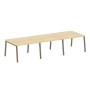 Стол для переговоров (3 столешницы) на А-образном м/к Metal System Style БА.ПРГ-3.2 3600x1235x750