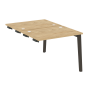Стол-приставка двойной на деревянных опорах Onix Wood OW.D.SPR-1.7 980x1475x750