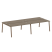 Рабочая станция на 4 рабочих места на А-образном м/к Metal System Style БА.СМ-4.4 3200x1475x750