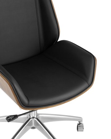 Кресло руководителя TopChairs Crown черное (Компьютерное кресло Crown черный)