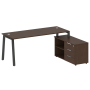 Рабочая станция с тумбой на А-образном м/к Metal System Style БА.РС-СТС-2.5 (R) 1900x1520x750