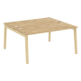 Рабочая станция на деревянных опорах Onix Wood OW.D.RS-2.4.7 1580x1475x750