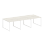 Переговорный стол 3 столешницы Metal System Style БО.ПРГ-3.1 3000x1235x750