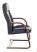 Кресло T-9923WALNUT-AV черный кожа полозья дерево коричневый