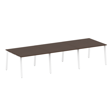 Стол для переговоров (3 столешницы) на А-образном м/к Metal System Style БА.ПРГ-3.2 3600x1235x750