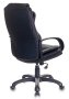 Кресло руководителя CH-839 черный Leather Black эко.кожа крестов. пластик
