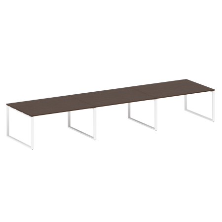 Переговорный стол 3 столешницы Metal System Style БО.ПРГ-3.4 4800x1235x750