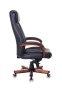 Кресло руководителя T-9922WALNUT черный кожа крестов. металл/дерево