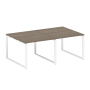 Переговорный стол 2 столешницы Metal System Style БО.ПРГ-2.1 2000x1235x750
