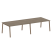 Стол для переговоров (2 столешницы) на А-образном м/к Metal System Style БА.ПРГ-2.4 3200x1235x750