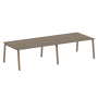 Стол для переговоров (2 столешницы) на А-образном м/к Metal System Style БА.ПРГ-2.4 3200x1235x750