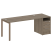 Рабочая станция с опорной тумбой Metal System Style БП.РС-СТП-1.4 2012x720x750