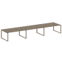 Переговорный стол 3 столешницы Metal System Style БО.ПРГ-3.5 5400x1235x750