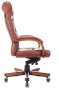 Кресло руководителя T-9928WALNUT светло-коричневый Leather EiCHel кожа крестов. металл/дерево