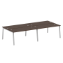 Рабочая станция на 4 рабочих места на А-образном м/к Metal System Style БА.СМ-4.4 3200x1475x750