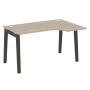 Стол эргономичный правый на деревянных опорах Onix Wood OW.SA-2R 1380x980x750