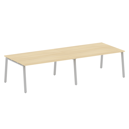 Стол для переговоров (2 столешницы) на А-образном м/к Metal System Style БА.ПРГ-2.4 3200x1235x750