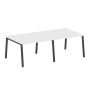 Стол для переговоров (2 столешницы) на А-образном м/к Metal System Style БА.ПРГ-2.2 2400x1235x750
