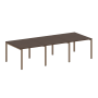 Переговорный стол 3 столешницы Metal System Style БП.ПРГ-3.1 3000x1235x750
