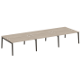 Рабочая станция на деревянных опорах Onix Wood OW.D.RS-6.4.8 4740x1635x750
