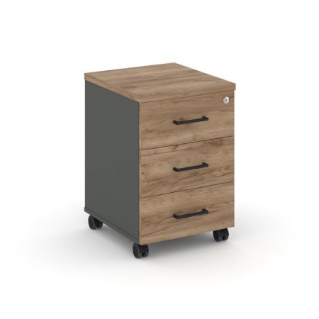 Тумба мобильная 3 ящика стандартные колеса SN.TM-002 (416х460х611)