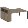 Рабочая станция с опорным шкафом-купе Metal System Style БП.РС-СШК-2.5 2210x1475x1098