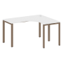Стол криволинейный правый Metal System Style БП.СА-3 Пр 1400x1200x750