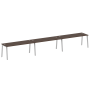 Рабочая станция на 3 рабочих места на А-образном м/к Metal System Style БА.СМ-3.5 5400x720x750