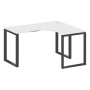 Стол криволинейный правый Metal System Style БО.СА-3 Пр 1400x1200x750