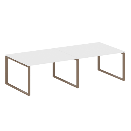 Переговорный стол 2 столешницы Metal System Style БО.ПРГ-2.3 2800x1235x750
