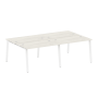 Рабочая станция на 4 рабочих места на А-образном м/к Metal System Style БА.СМ-4.2 2400x1475x750