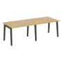 Стол переговорный на деревянных опорах Onix Wood OW.PRG-2.2 2360x980x750