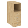 Тумба 4 ящика завершающая, левая Onix O.R-TV-4L 436x767x1185