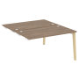 Стол-приставка двойной на деревянных опорах Onix Wood OW.D.SPR-3.8 1380x1635x750