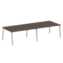 Стол для переговоров (2 столешницы) на А-образном м/к Metal System Style БА.ПРГ-2.4 3200x1235x750