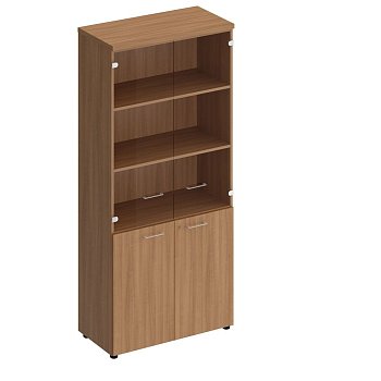 Шкаф для документов со стеклянными прозрачными дверьми Патриот ПТ 983 900x460x1970