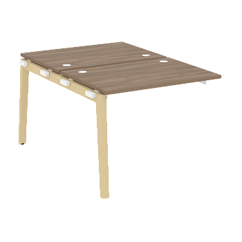 Наборный элемент рабочей станции на деревянных опорах Onix Wood OW.2.NRS-1.7 980x1475x750