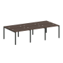 Рабочая станция на 6 раб. мест Metal System Style БП.СМ-6.1 3000x1475x750