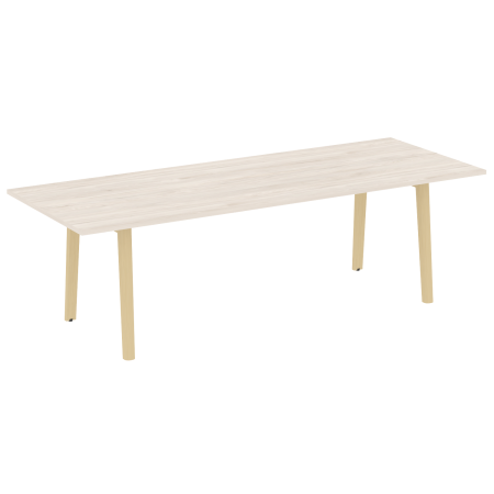 Стол переговорный на деревянных опорах Onix Wood Direct OW.PRG-25 2580x980x750