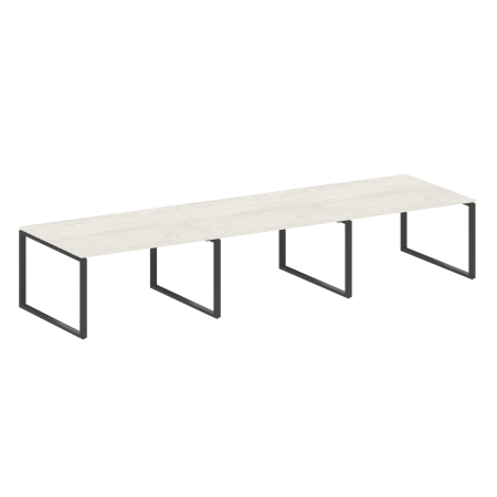 Переговорный стол 3 столешницы Metal System Style БО.ПРГ-3.3 4200x1235x750