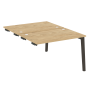 Стол-приставка двойной на деревянных опорах Onix Wood OW.D.SPR-2.8 1180x1635x750