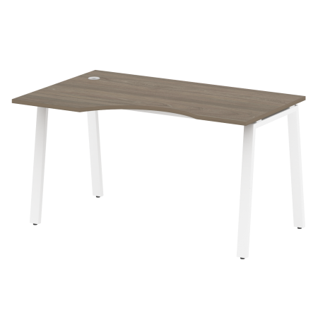 Стол криволинейный левый Metal System Style БА.СА-2 Л 1400x900x750