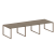 Переговорный стол 3 столешницы Metal System Style БО.ПРГ-3.2 3600x1235x750