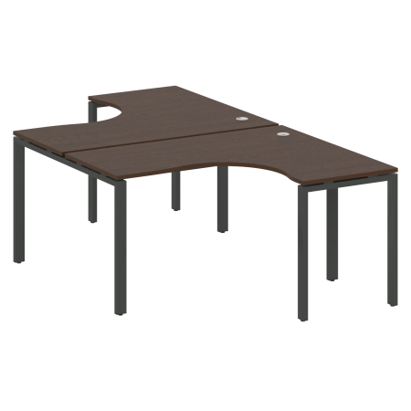 Рабочая станция криволинейная Metal System Style БП.РАС-СА-2.3 1400x2435x750