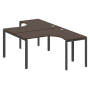 Рабочая станция криволинейная Metal System Style БП.РАС-СА-2.3 1400x2435x750